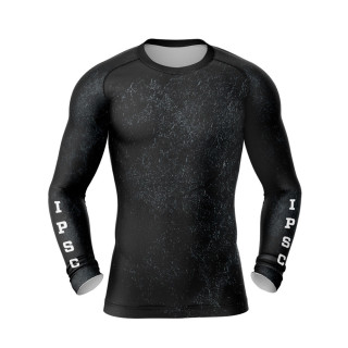 Camiseta de Compresión de Manga Larga DED IPSC de Competición Oscura