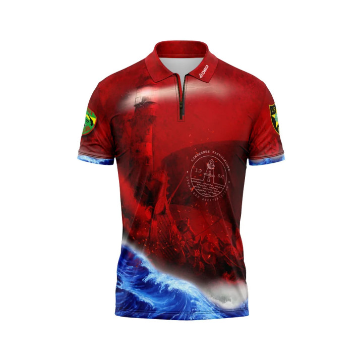 Camiseta DED Lindesnes Pistolklubb Roja