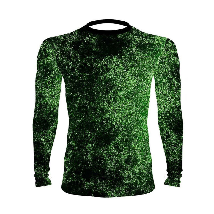 Camiseta de Compresión de Manga Larga de Competición DED  Verde