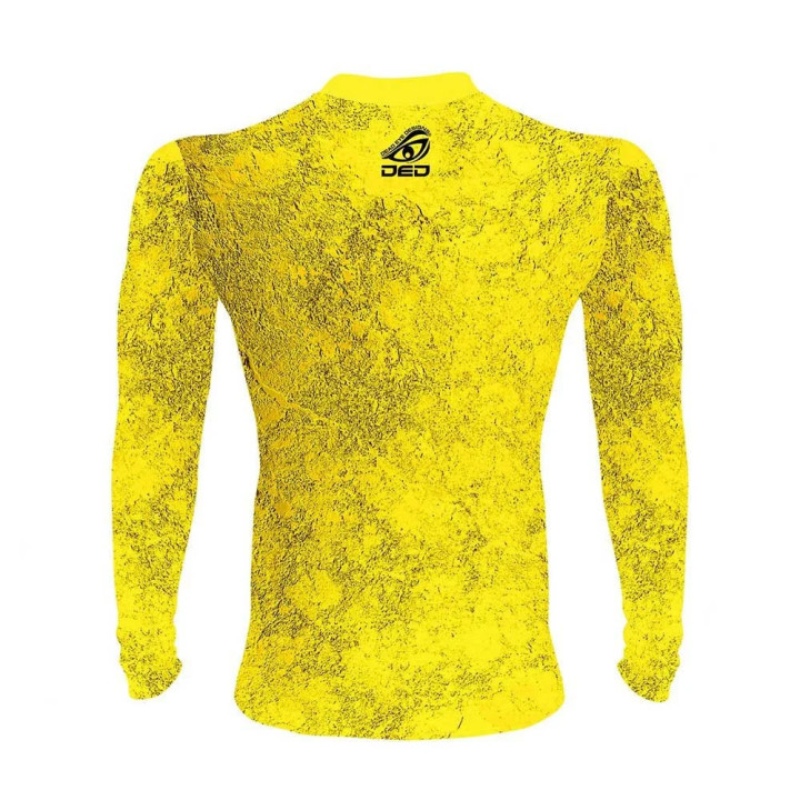 Camisola de Compressão de Manga Comprida de Competição DED  Amarela