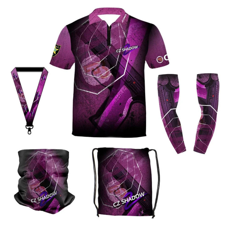 DED Ensemble de vêtements de sport CZ Shadow 2 Purple Theme