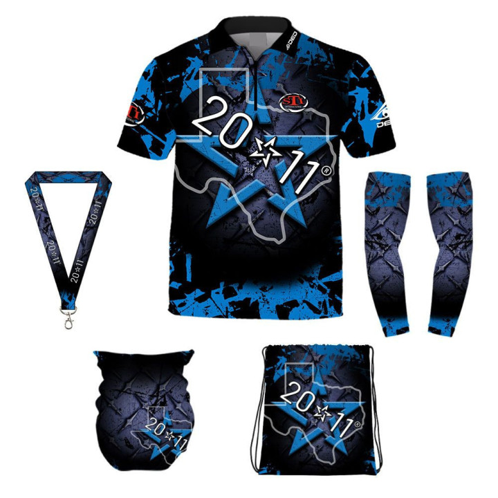 DED Ensemble de vêtements de sport STI 2011 Blue Theme