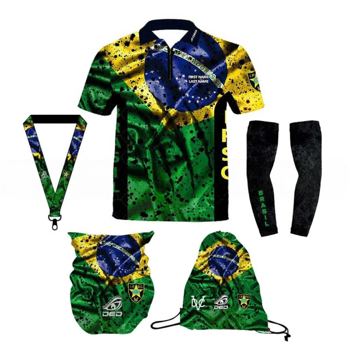 Conjunto de Roupa Desportiva DED IPSC Brasil Tema