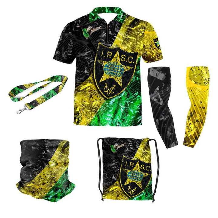 DED Ensemble de vêtements de sport IPSC Jamaica Theme