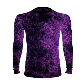 Camiseta de Compresión de Manga Larga DED Competition  Púrpura
