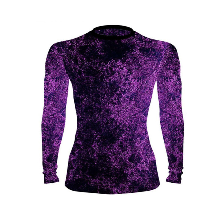 DED Competition Long Sleeve Compression TShirt  Purple