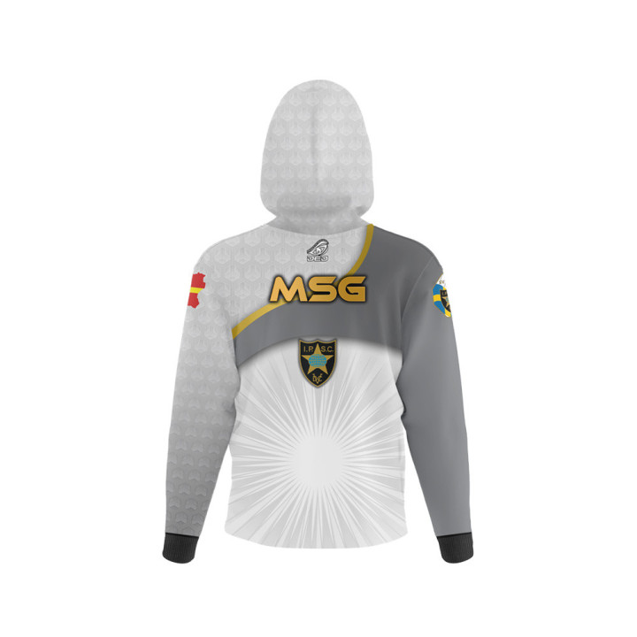 Sudadera con Capucha con Cremallera DED MSG White