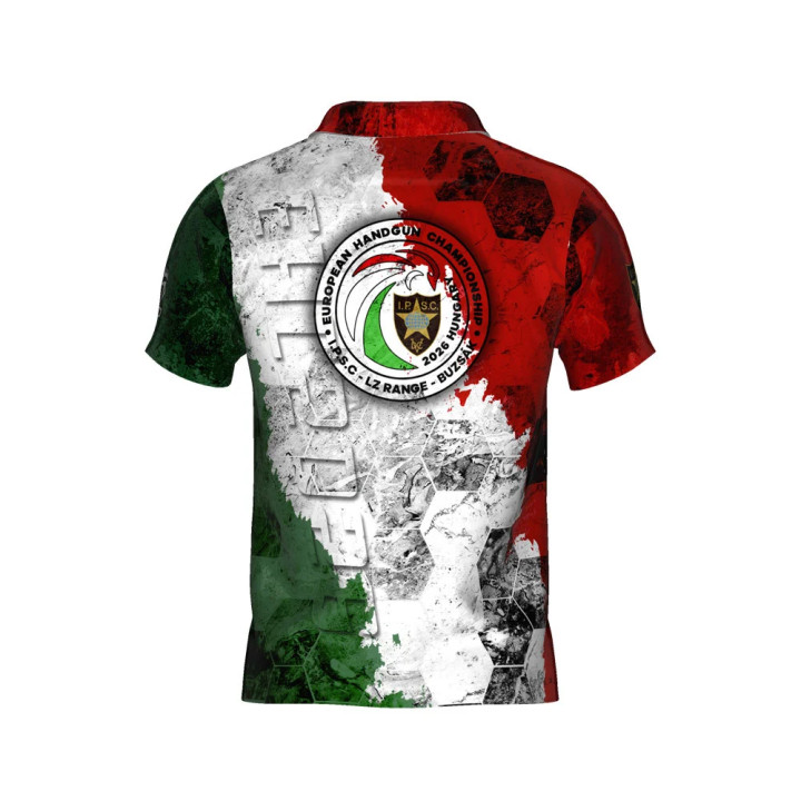 DED EHC2026 IPSC Campeonato Europeu de Pistola Camiseta Oficial