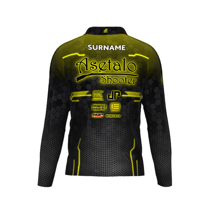 DED Asetalo Shooters Custom Long Sleeve Polo Shirt
