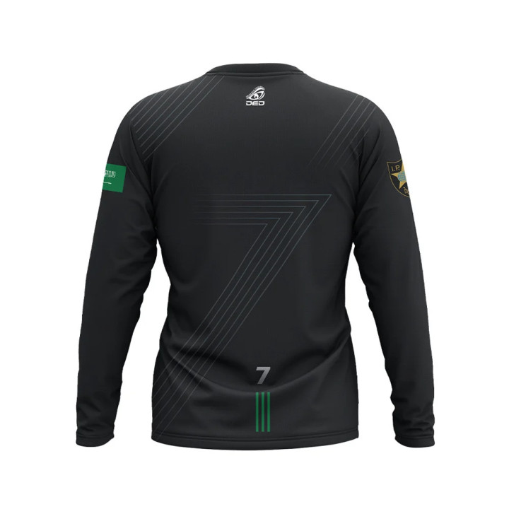 DED Camisola de Manga Comprida com Design Personalizado Faisal Alshmese / Preto