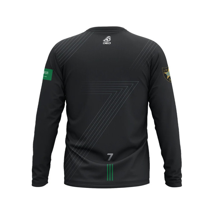 DED Faisal Alshmese Custom Design Long Sleeve Jersey / Black