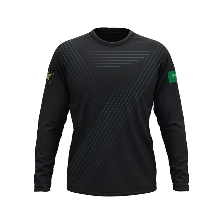 DED Faisal Alshmese Custom Design Long Sleeve Jersey / Black