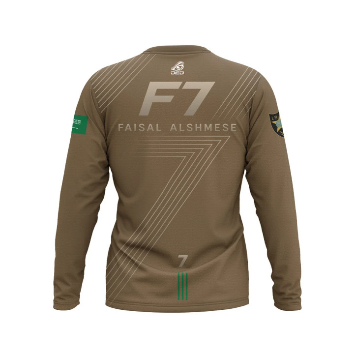 DED Maillot à Manches Longues Design Personnalisé Faisal Alshmese / FDE