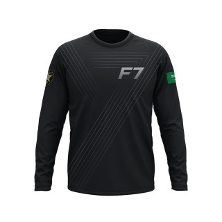 DED Camisola de Manga Comprida com Design Personalizado Faisal Alshmese / Preto