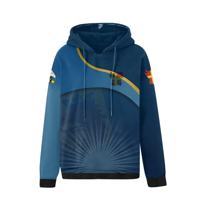DED MSG Blue Zipped Hoodie