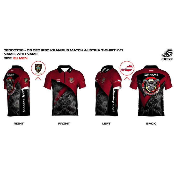 DED00756 DED IPSC Krampus Match Austria TShirt