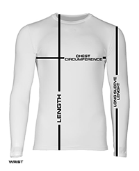 DED Competition Long Sleeve Compression T-Shirt - White
