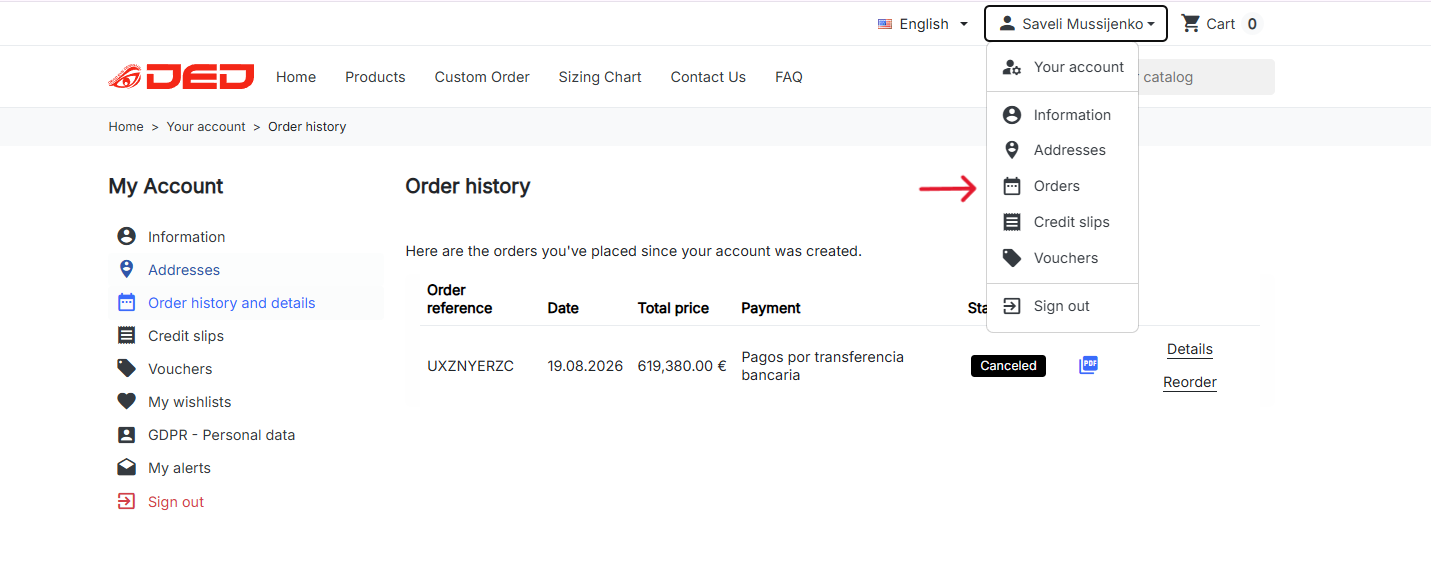 orderhistory
